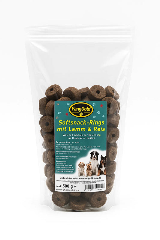 FangGold Softsnack-Rings with Lamb & Rice 500 gr