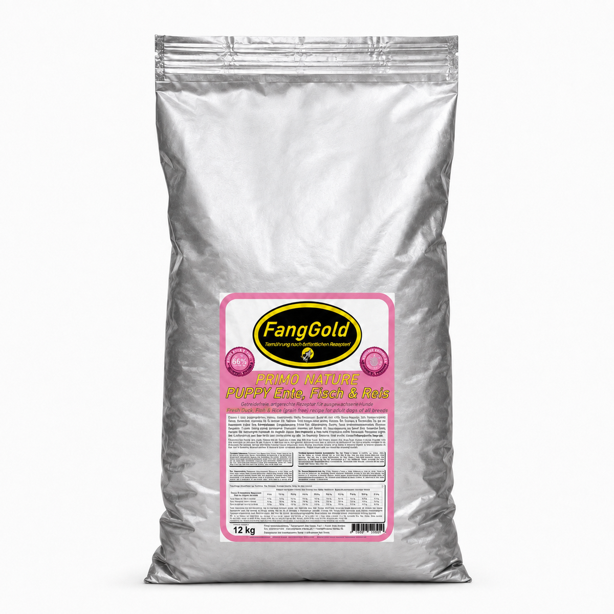 FangGold Primo Nature Puppy Duck, Fish & Rice 12kg