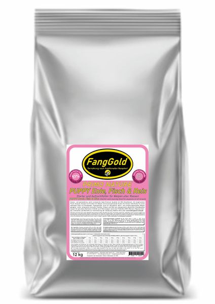 FangGold Primo Nature Puppy Duck, Fish & Rice 12kg